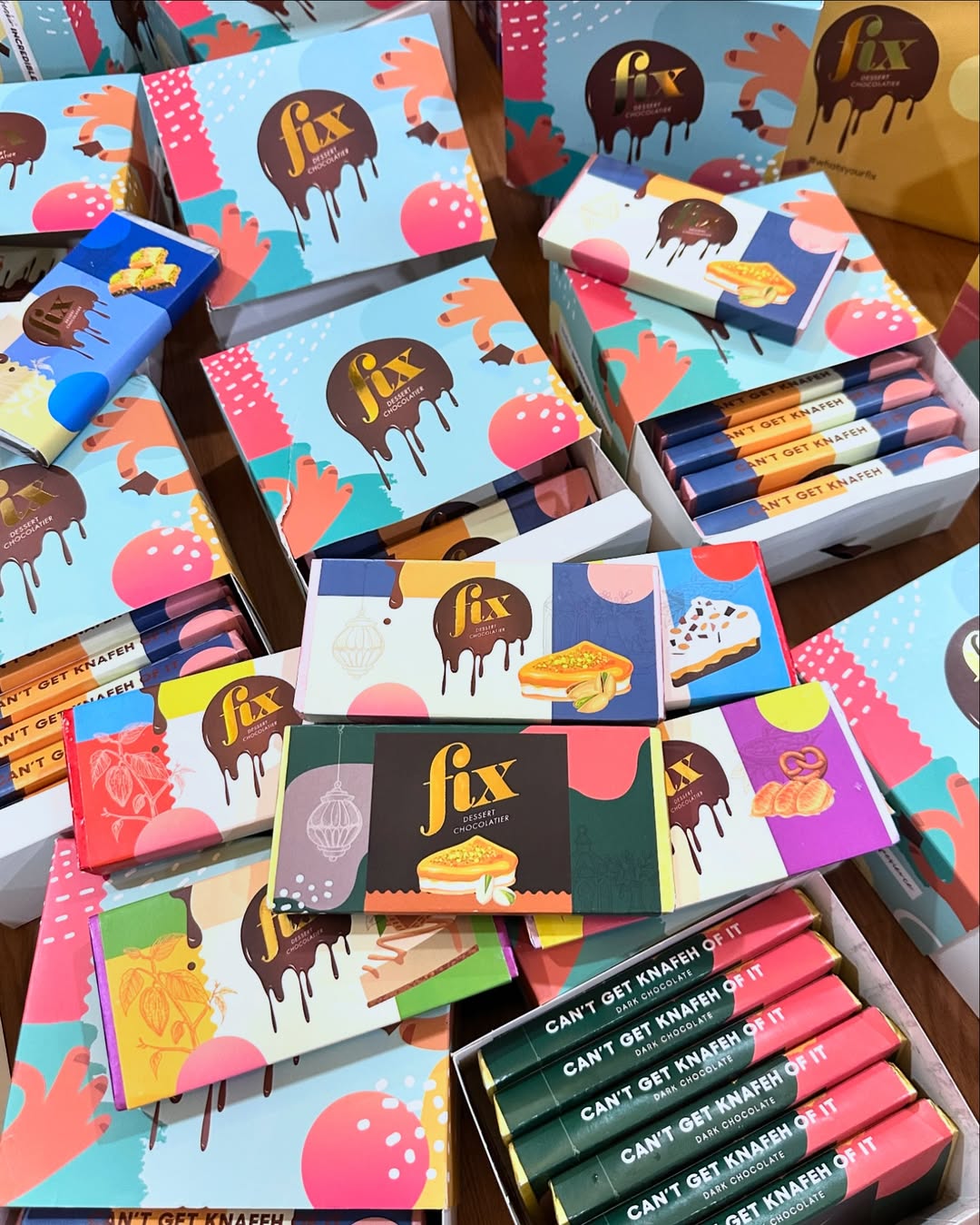 Dubai Chocolate Bar (350-Bar Commercial Pack, Mixed Flavors)