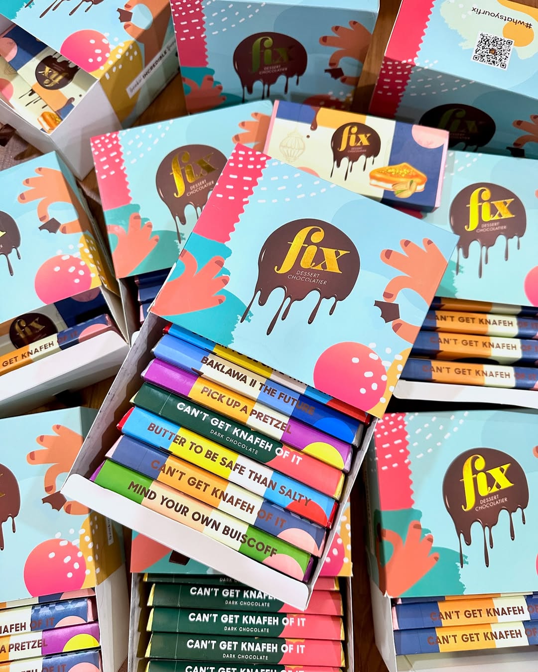 Dubai Chocolate Bar (350-Bar Commercial Pack, Mixed Flavors)