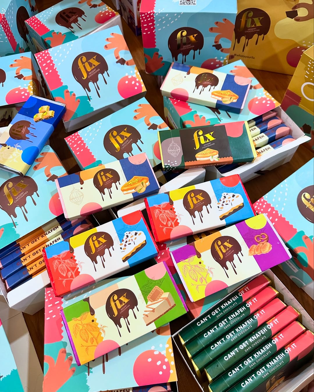 Dubai Chocolate Bar (350-Bar Commercial Pack, Mixed Flavors)